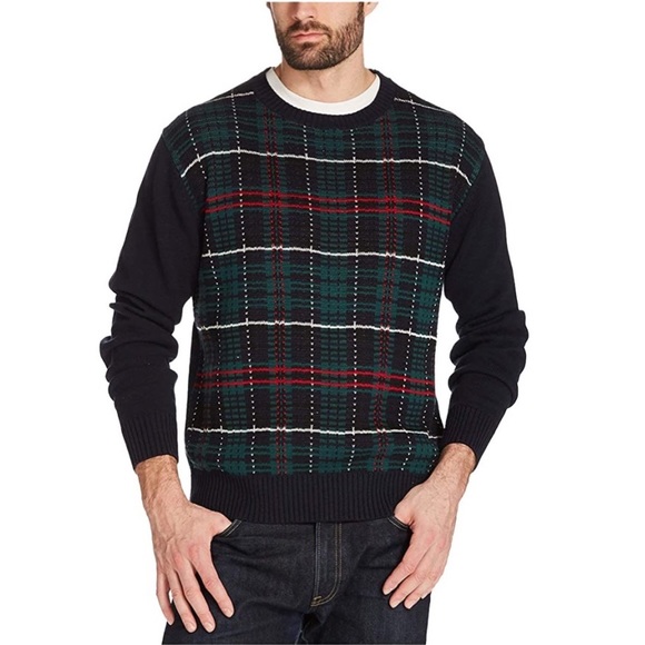 Alan Flusser Plaid Sweater Tartan Crewneck Pullover Men’s Size XL New w/Tag - Picture 9 of 9